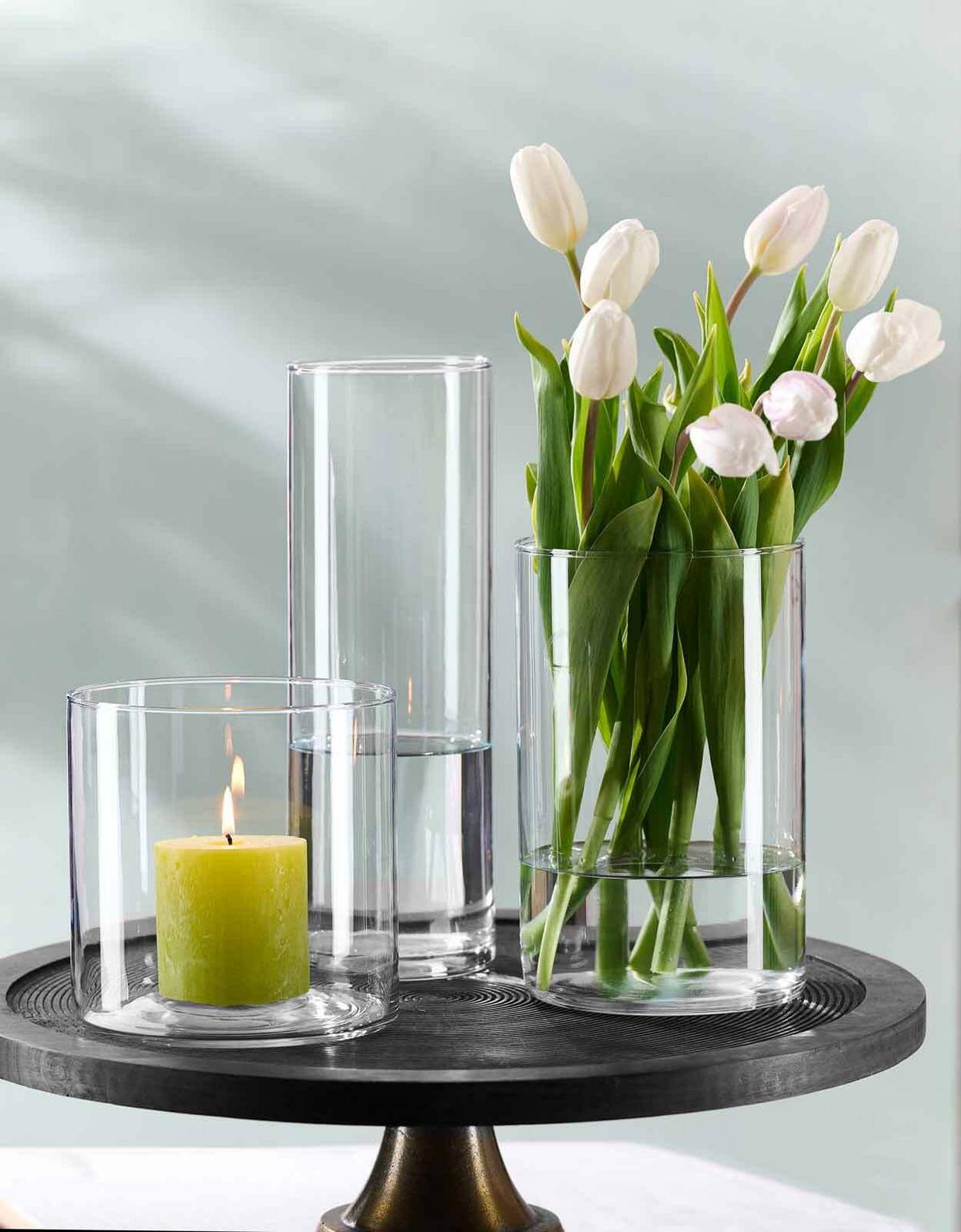 VASEN-SET Leonie transparent 3-tlg. - Transparent, Glas (30cm) - Ritzenhoff Breker