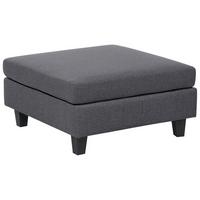OTTOMANE Stoff Dunkelgrau Unstad - Dunkelgrau, Textil (76/39/76cm) - Beliani