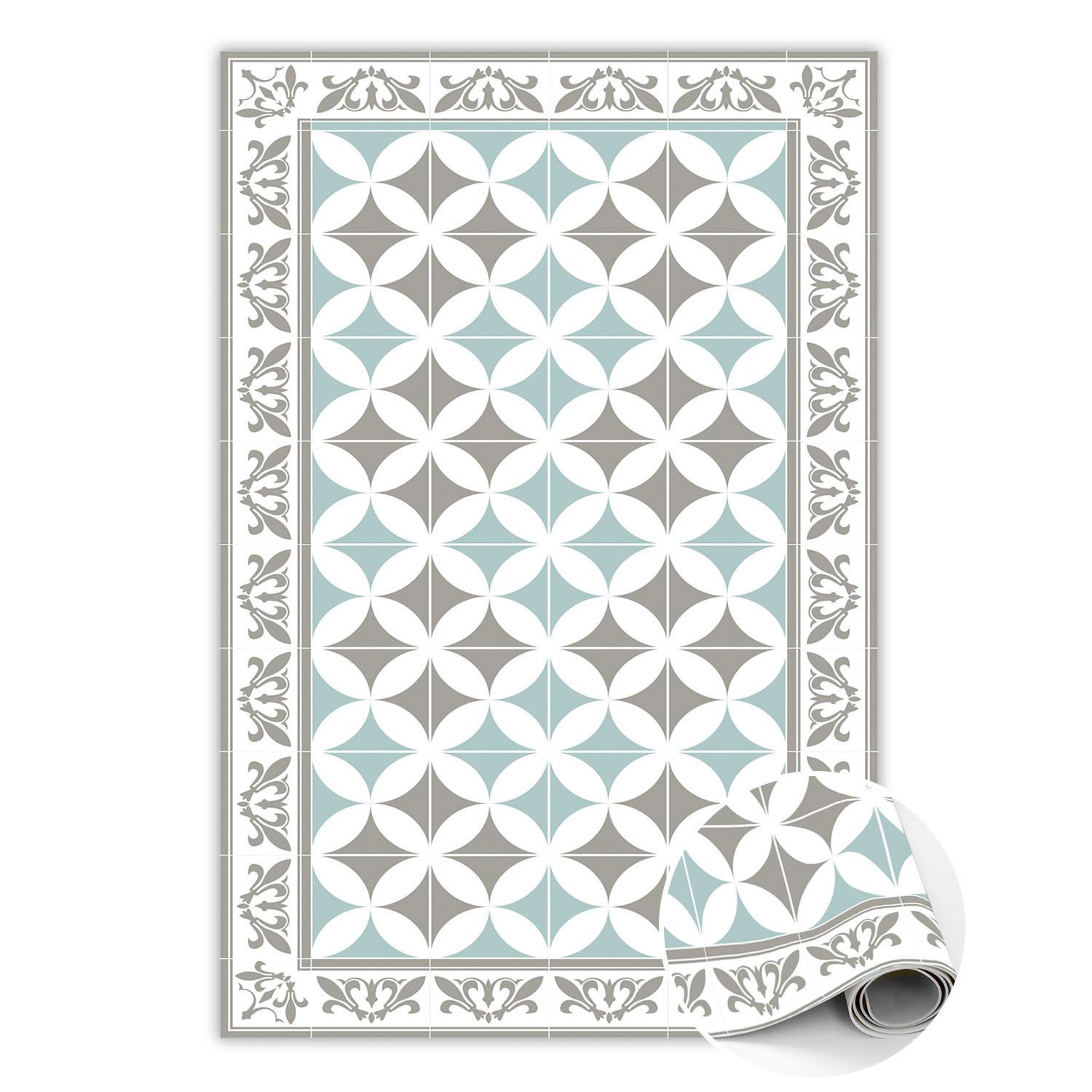 VINYL TEPPICH 60x90 cm Portugiesische Fliesen - Weiß, Kunststoff (60/90cm) - TULUP