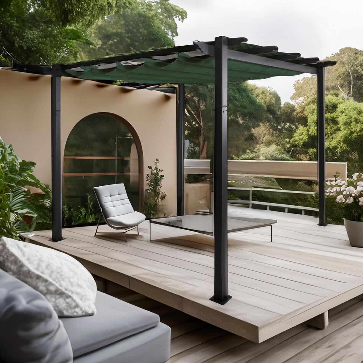 PERGOLA Grün - Grün, Textil (300/240/300cm) - MCW
