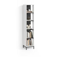 BÜCHERREGAL Aterno Weiß mit 5 Fächern - Weiß, Holzwerkstoff (36/188/36cm) - Livinity®