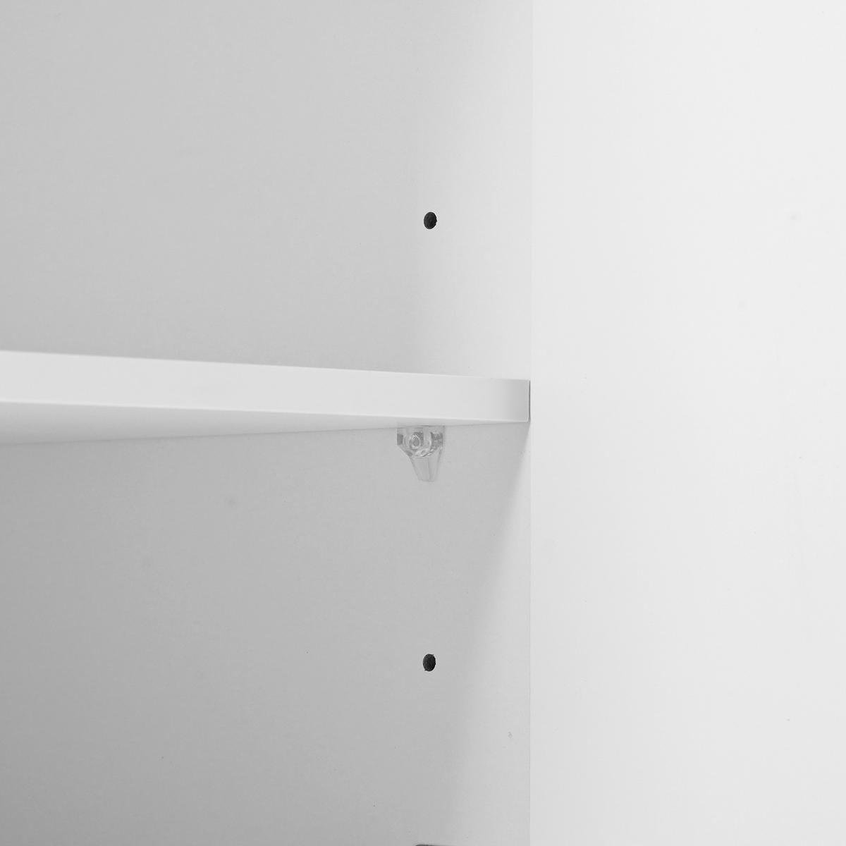 SIDEBOARD 80 cm Weiß mit 2 Türen, 2 Schubladen und Metallfüßen für Flur & Wohnzimmer - Weiß, Holzwerkstoff (80/79.5/35cm) - Urban Meuble