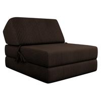 KLAPPSOFA Kevin Cord - Nussbaumfarben, Textil (73/58/90cm) - MIRJAN24