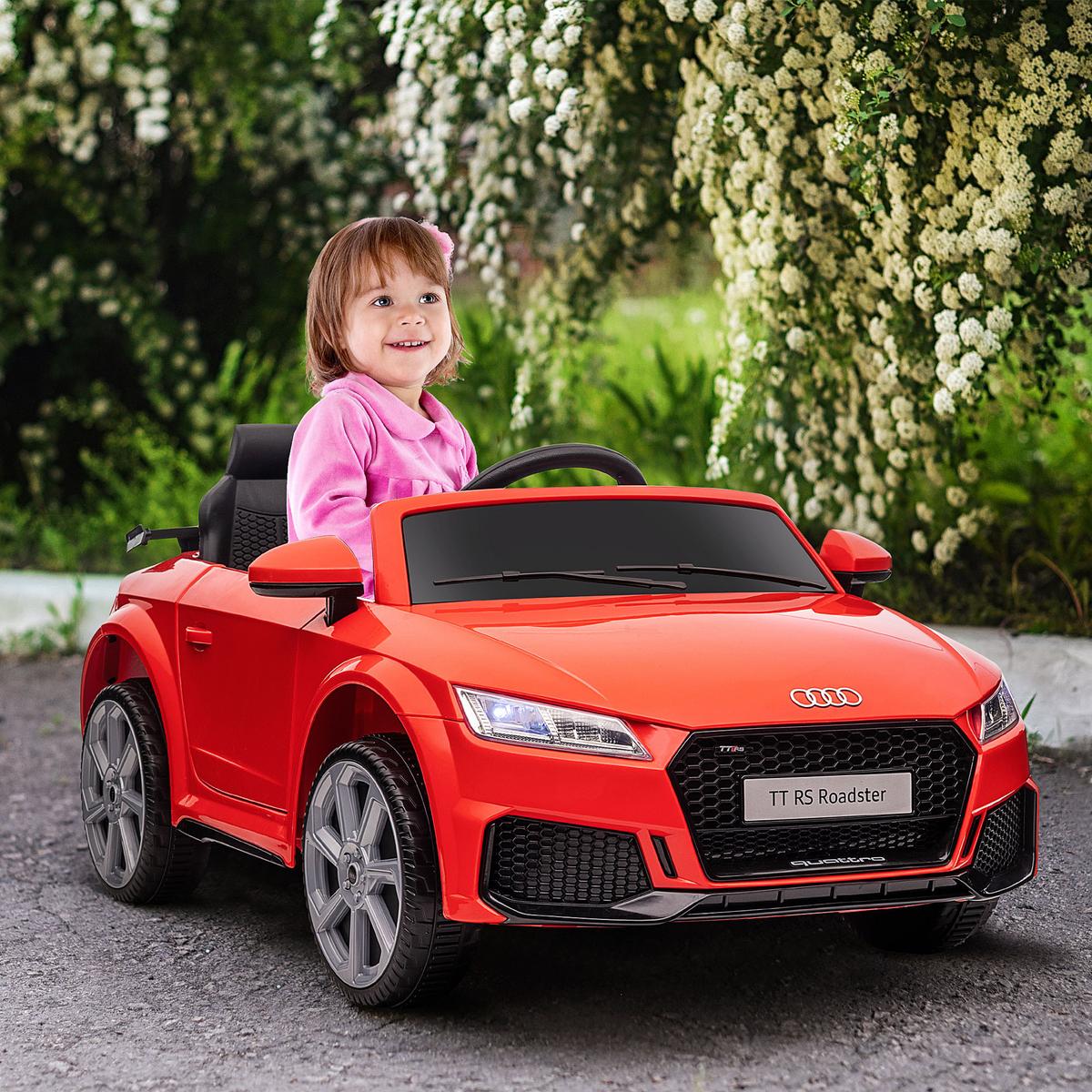 KINDERFAHRZEUG Fernbedienung Elektroauto MP3 3–5 Jahre Kunststoff Rot - Rot, Metall (102/60/44cm) - HOMCOM