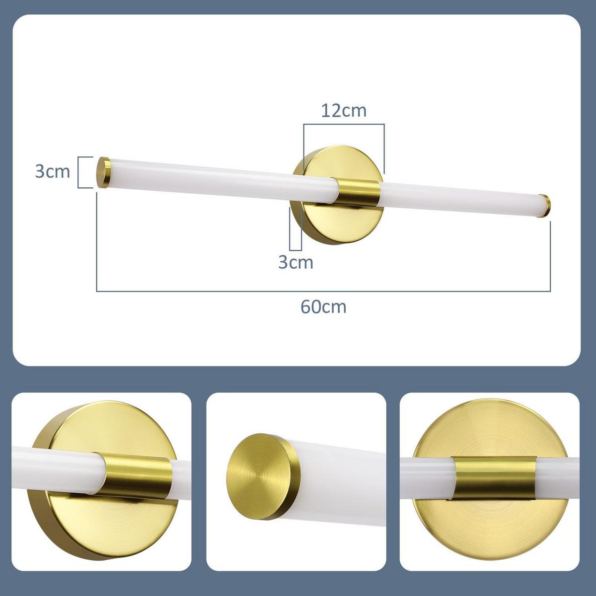SPIEGELLEUCHTE ALLEN II 60/12/6.6CM - Goldfarben, Metall (60/12/6.6cm) - Nettlife