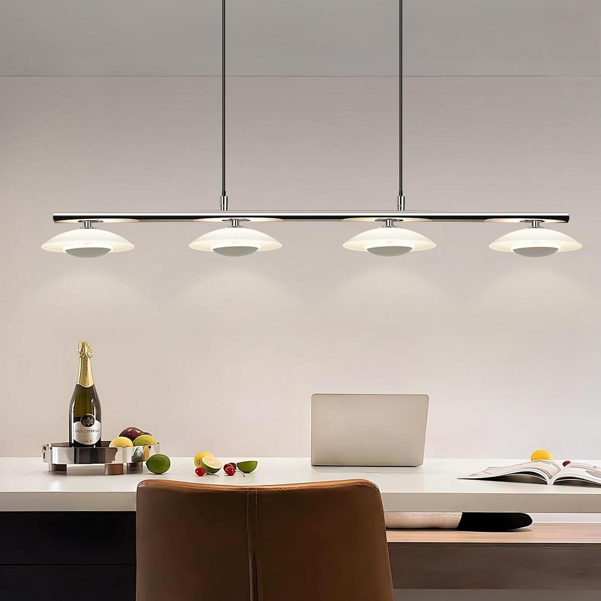HÄNGELEUCHTE Zorvq 94/16/133 cm - Chromfarben, Glas/Metall (94/16/133cm) - ZMH