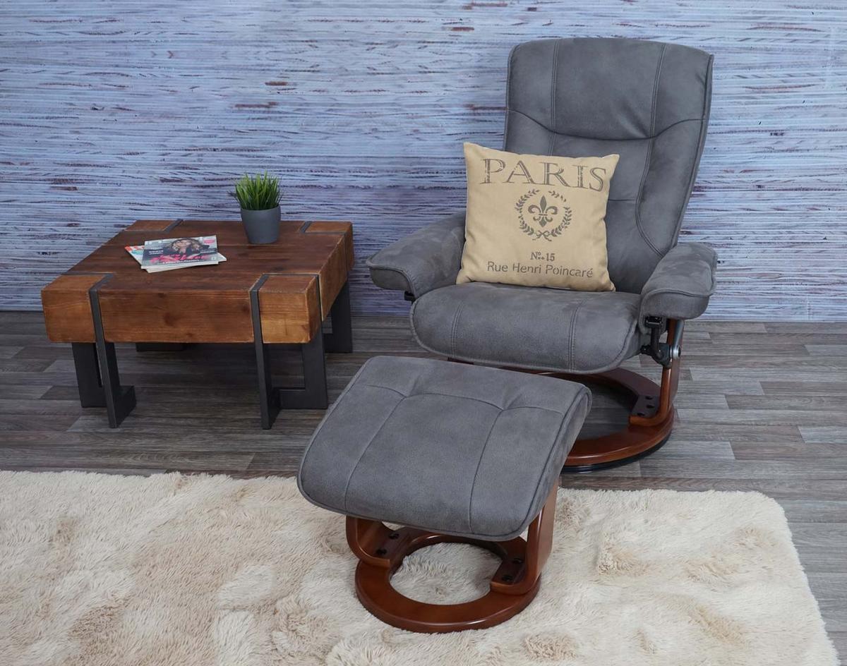 RELAXSESSELSET Anthrazit - Anthrazit, Textil (86/105/131cm) - MCA