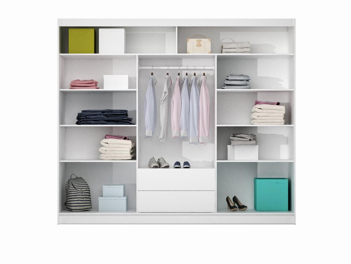 SCHWEBETÜRENSCHRANK RIVEN 250/215/61 cm 3-türig Braun - Braun, Holzwerkstoff (250/215/61cm) - MASSENO