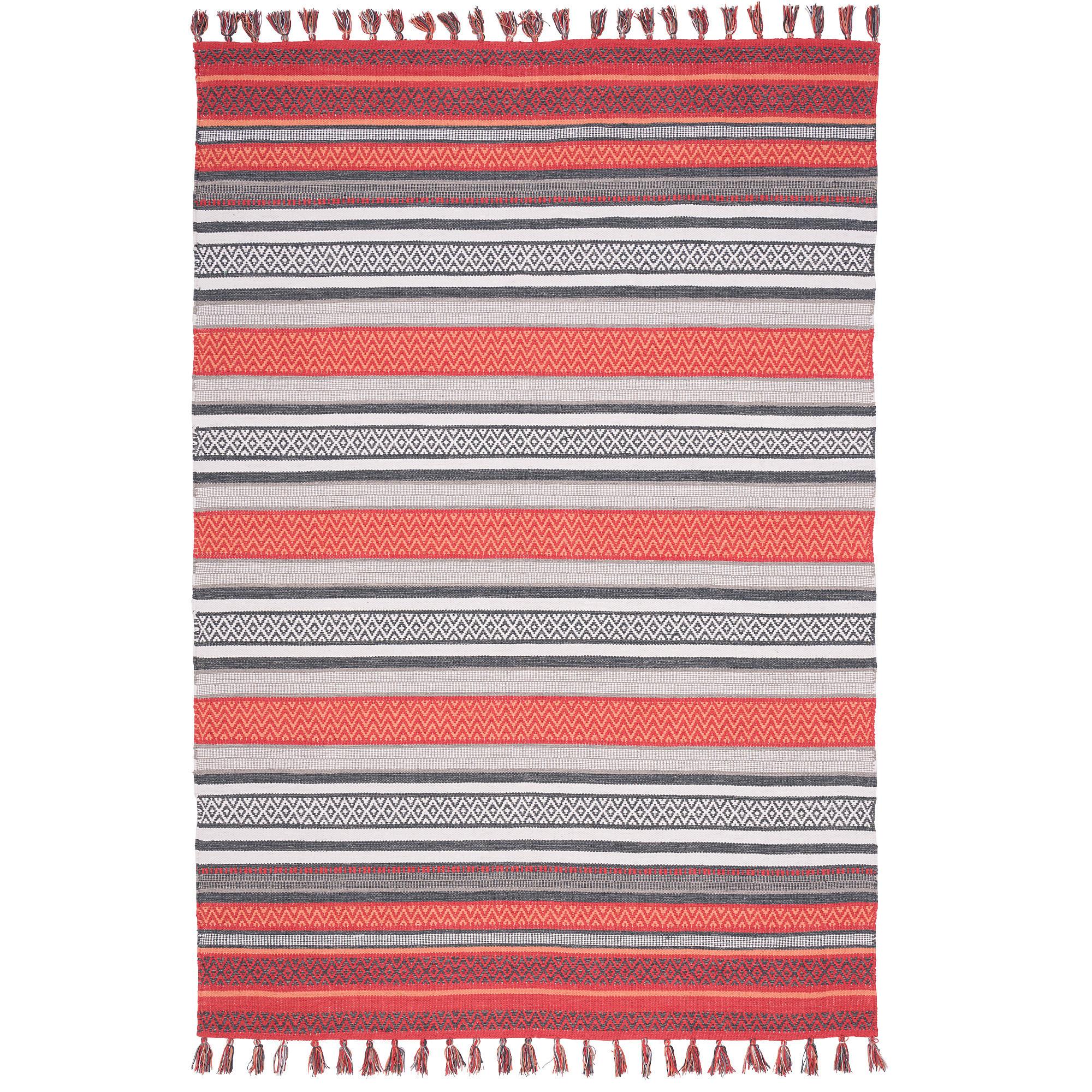 KELIM BAUMWOLLE NATUR TEPPICH GRACE - Rostfarben, Textil (120/180cm) - Pergamon