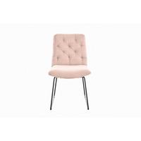 ESSZIMMERSTUHL NEW CHARME Pink Cord (1er-Set) - Pink, Textil (52/87/66cm) - KAWOLA