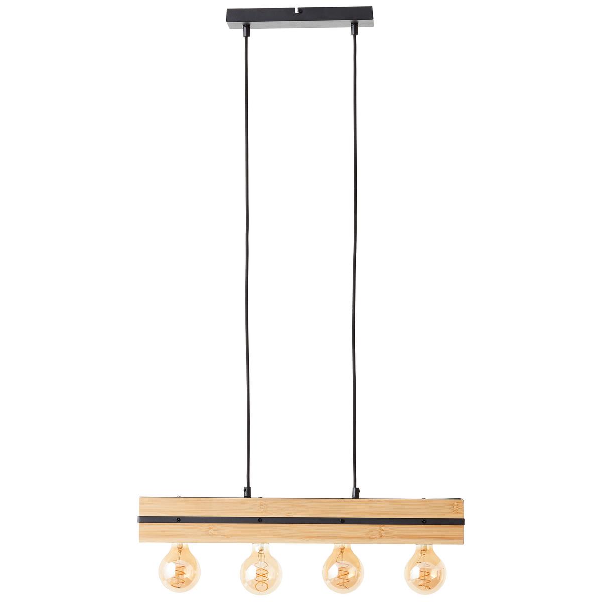 PENDELLEUCHTE Benny 99685/76 - Schwarz, Metall (60/60/120cm) - Brilliant