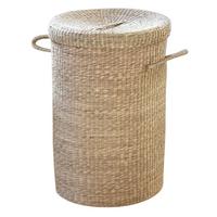 WÄSCHEKORB aus natürlichem Seegras - Eschefarben, Naturmaterialien (40/60/44cm) - Calicosy