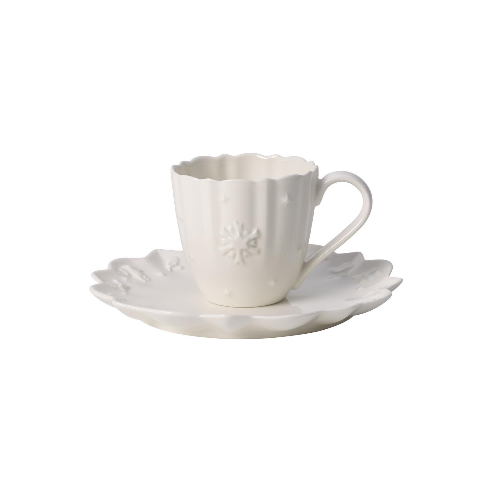 TASSE MIT UNTERTASSE Toy's Delight Royal Classic weiß 180 ml - Weiß, Keramik (18.5/9.7/18.5cm) - Villeroy & Boch