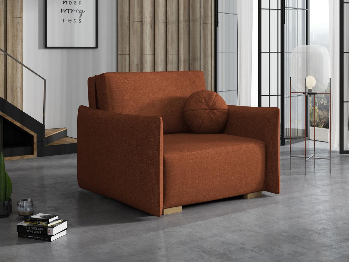 SCHLAFSOFA Viva Glov I - Bronzefarben/Naturfarben, Holz/Textil (104/85/98cm) - MIRJAN24
