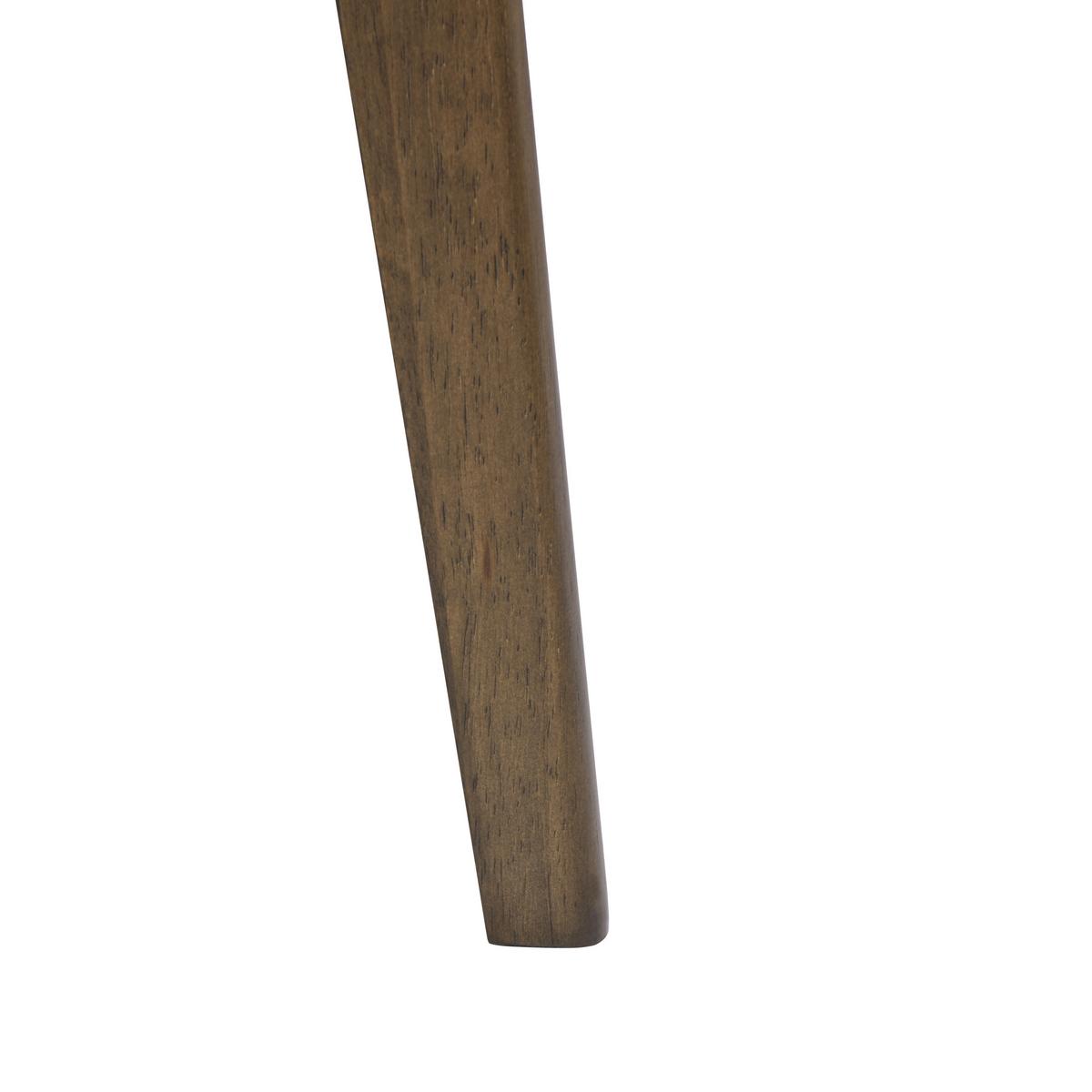 ESSZIMMERSTUHL 2er-Set Holz Cremeweiß/Braun Yuma - Weiß, Holz (46/78/51cm) - Beliani