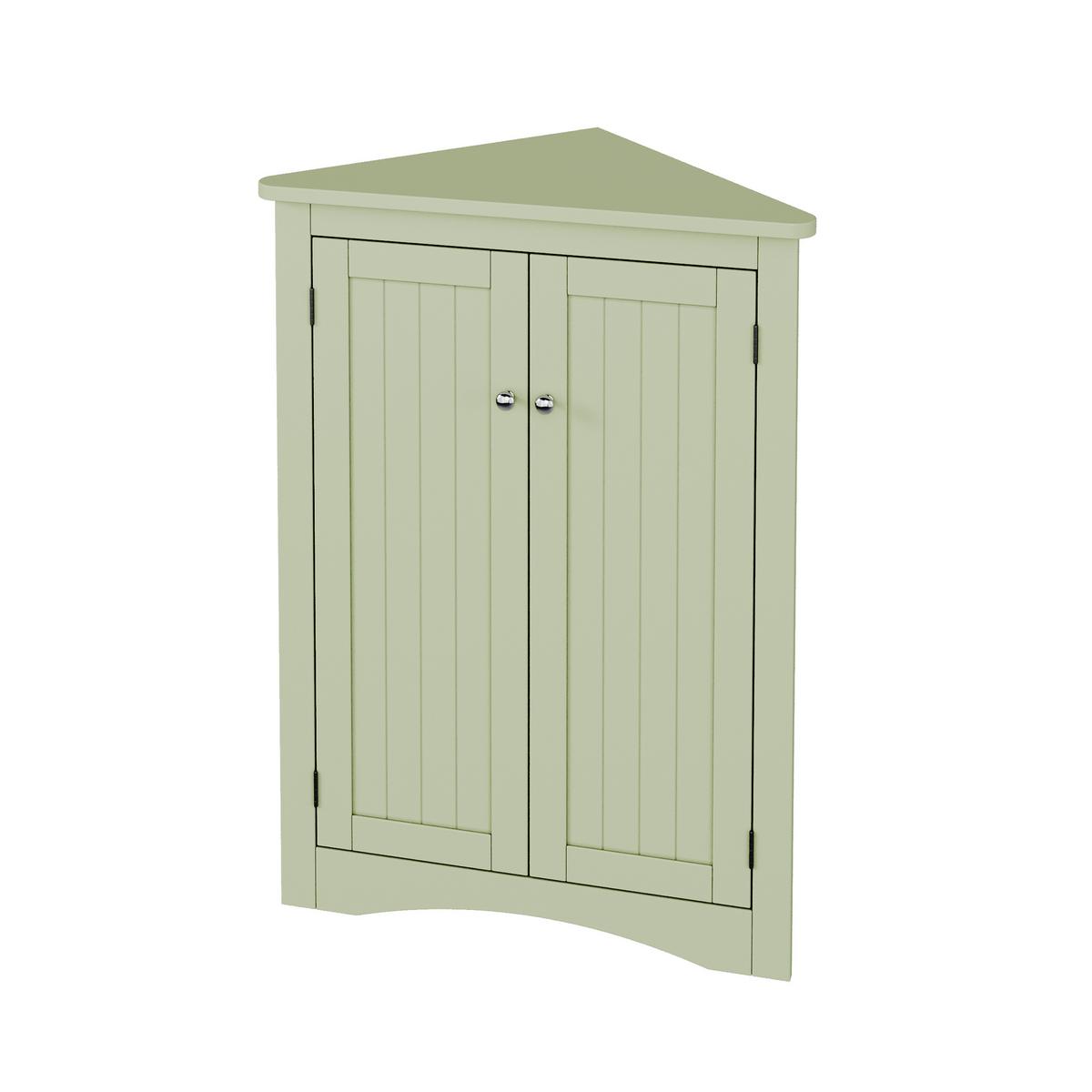ECKSCHRANK In Grün 90 cm mit 2 Türen & 3 Ebenen - Mintgrün, Holzwerkstoff (61/90/34cm) - Urban Meuble