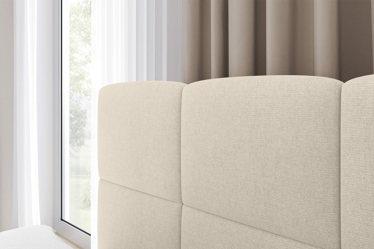 EINZELBETT Jugendbett mit Bettkasten Rechts, mit Matratze - LIVY 80x200 Beige - Cappuccino, Holzwerkstoff/Textil (80/200cm) - ALTDECOR