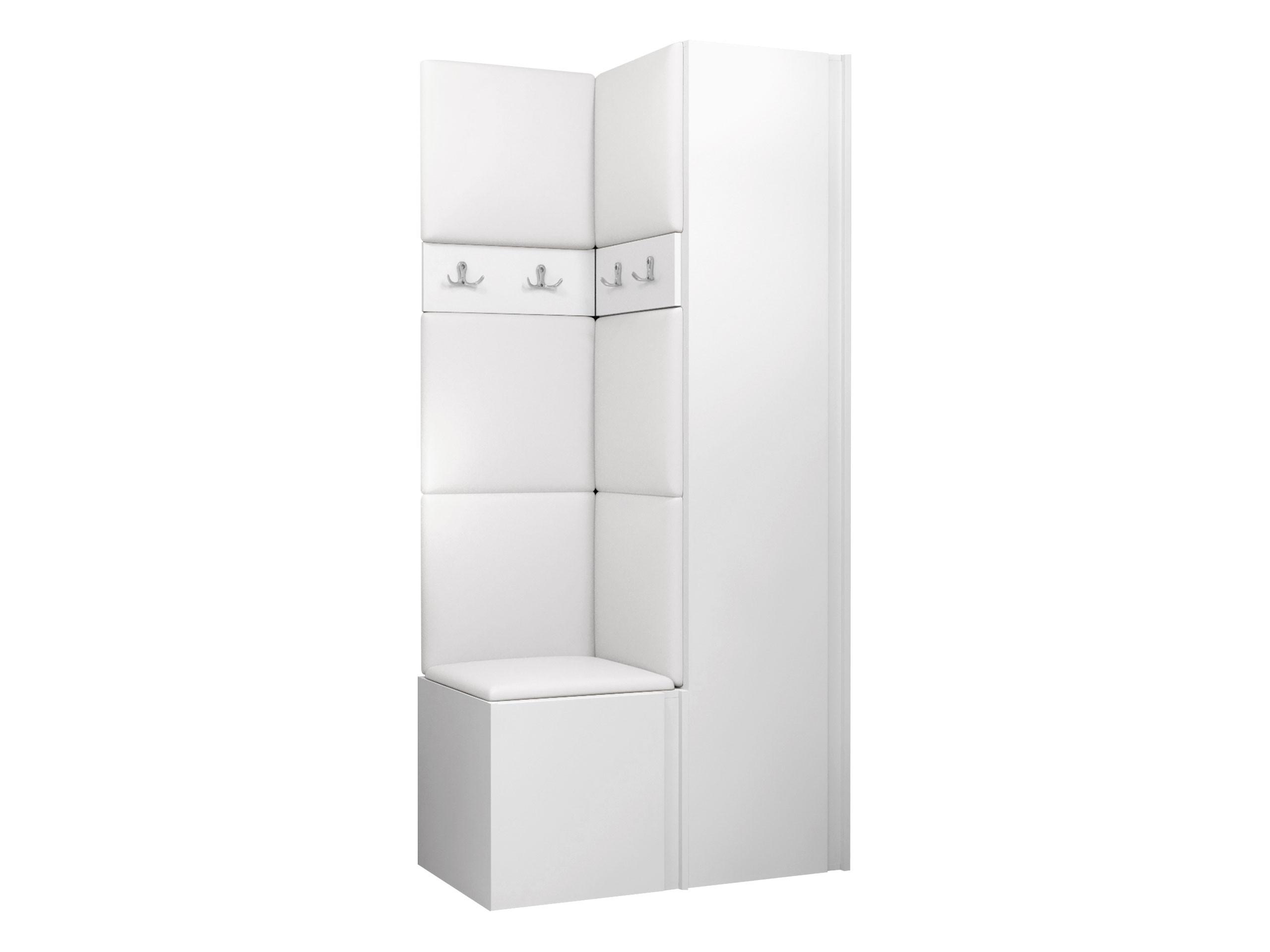 GARDEROBEN-SET Orion XXIV - Weiß, Holzwerkstoff/Kunststoff (82/186/46cm) - MIRJAN24