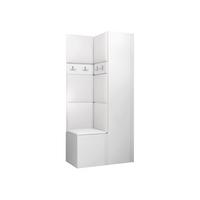 GARDEROBEN-SET Orion XXIV - Weiß, Holzwerkstoff/Kunststoff (82/186/46cm) - MIRJAN24