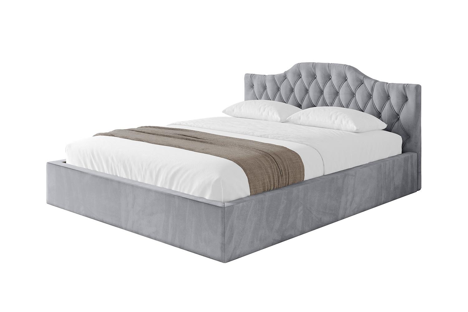 POLSTERBETT mit Bettkasten und Lattenrost, Bett mit Matratze H3/H4 - FALIO-V1 120x200 Hellgrau - Hellgrau, Holzwerkstoff/Textil (120/200cm) - ALTDECOR