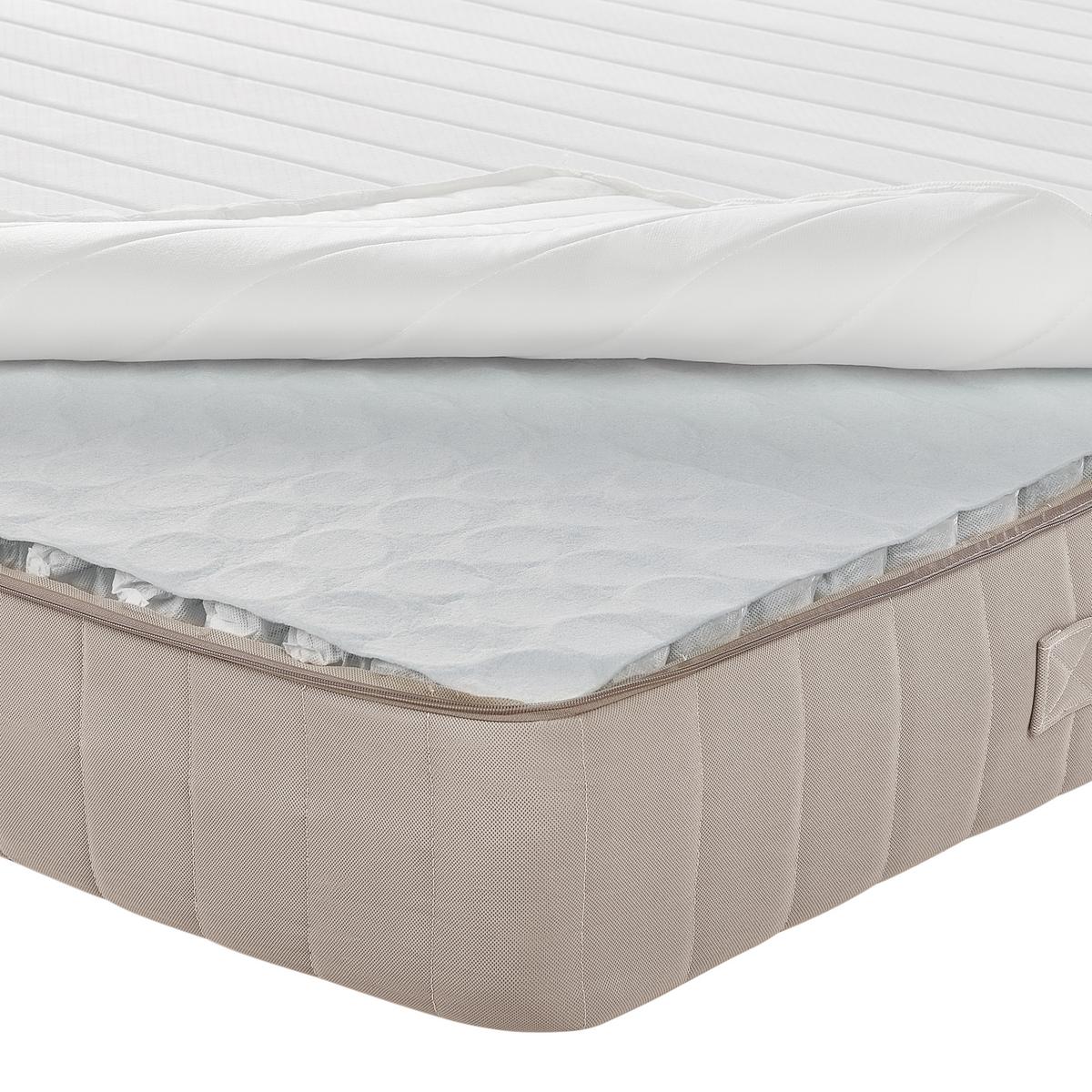 LATEX-TASCHENFEDERKERNMATRATZE H2/3 Mittel 120/200 cm Springy - Weiß, Textil (120/200cm) - Beliani