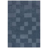 WOLLTEPPICH DEBEN, mit Schachbrettmuster, Blau, 120 x 170 cm - Blau, Textil (170/120cm) - KADIMA DESIGN