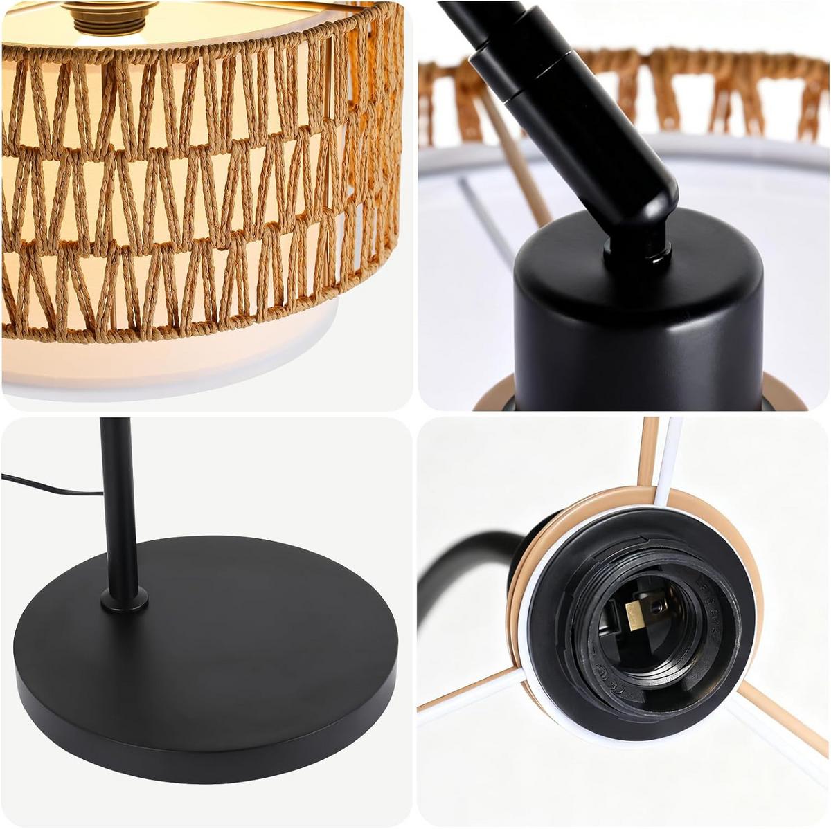 STEHLAMPE Dalyn 32/19/180 cm - Schwarz, Metall (32/19/180cm) - ZMH