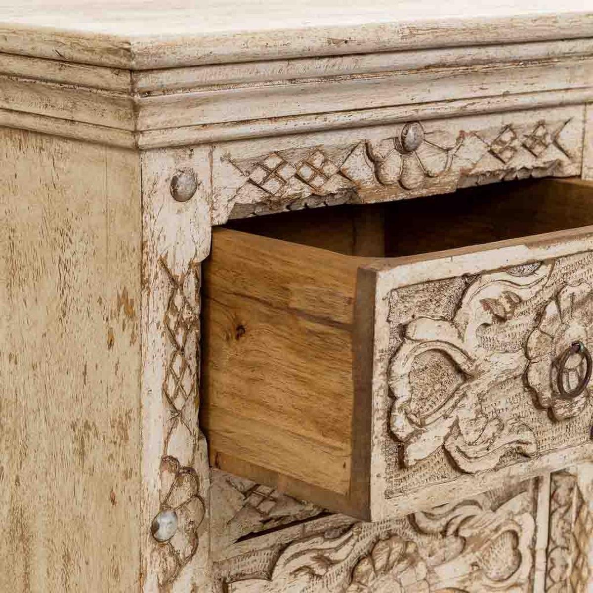 BEISTELLTISCH aus holz 50x40x60cm - Beige, Holz (50/60/40cm) - Wanderlust