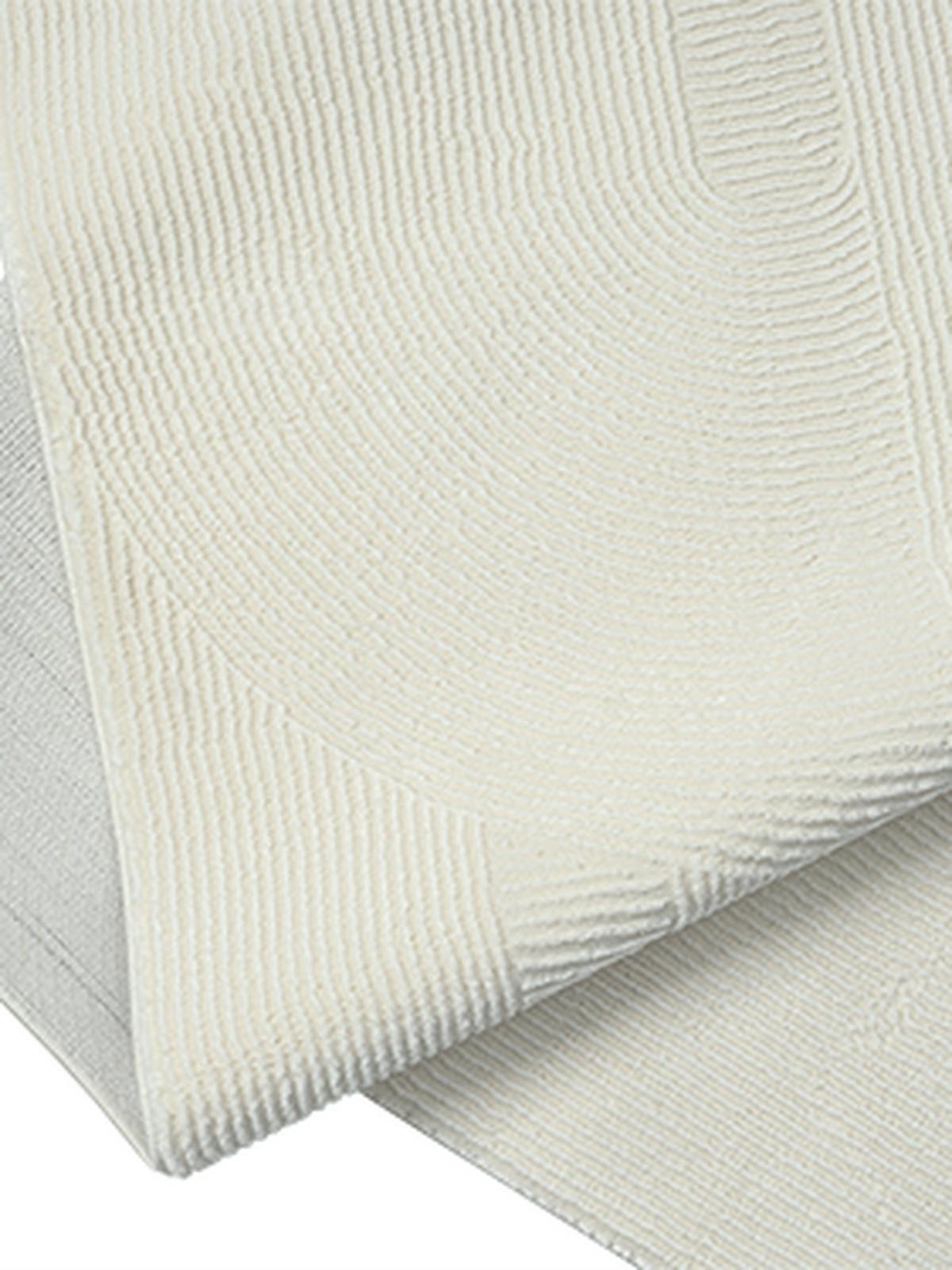 TEPPICH Kurzflor KASOS Waschbar Geometrisch Polyester Creme 120 x 170 cm - Creme, Textil (120/170cm) - KADIMA DESIGN