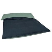 WENDE-BETTDECKENBEZUG Doubleface reines Leinen blau/mint 135/200 cm - Dunkelblau/Mintgrün, Naturmaterialien (135/200cm) - beties Heimtextil
