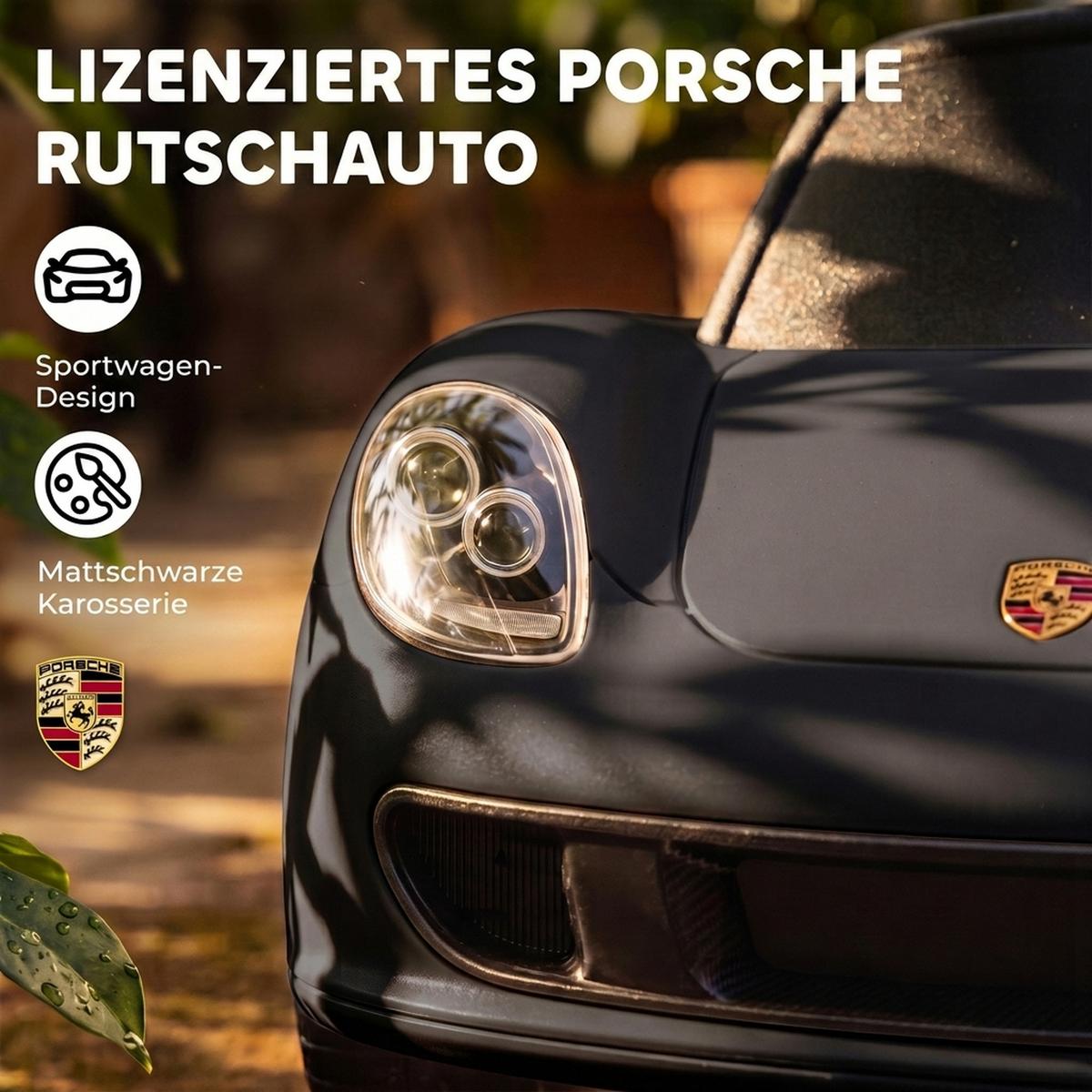 KINDER-RUTSCHAUTO PP Schwarz - Schwarz, Kunststoff (63/28.5/38cm) - AIYAPLAY