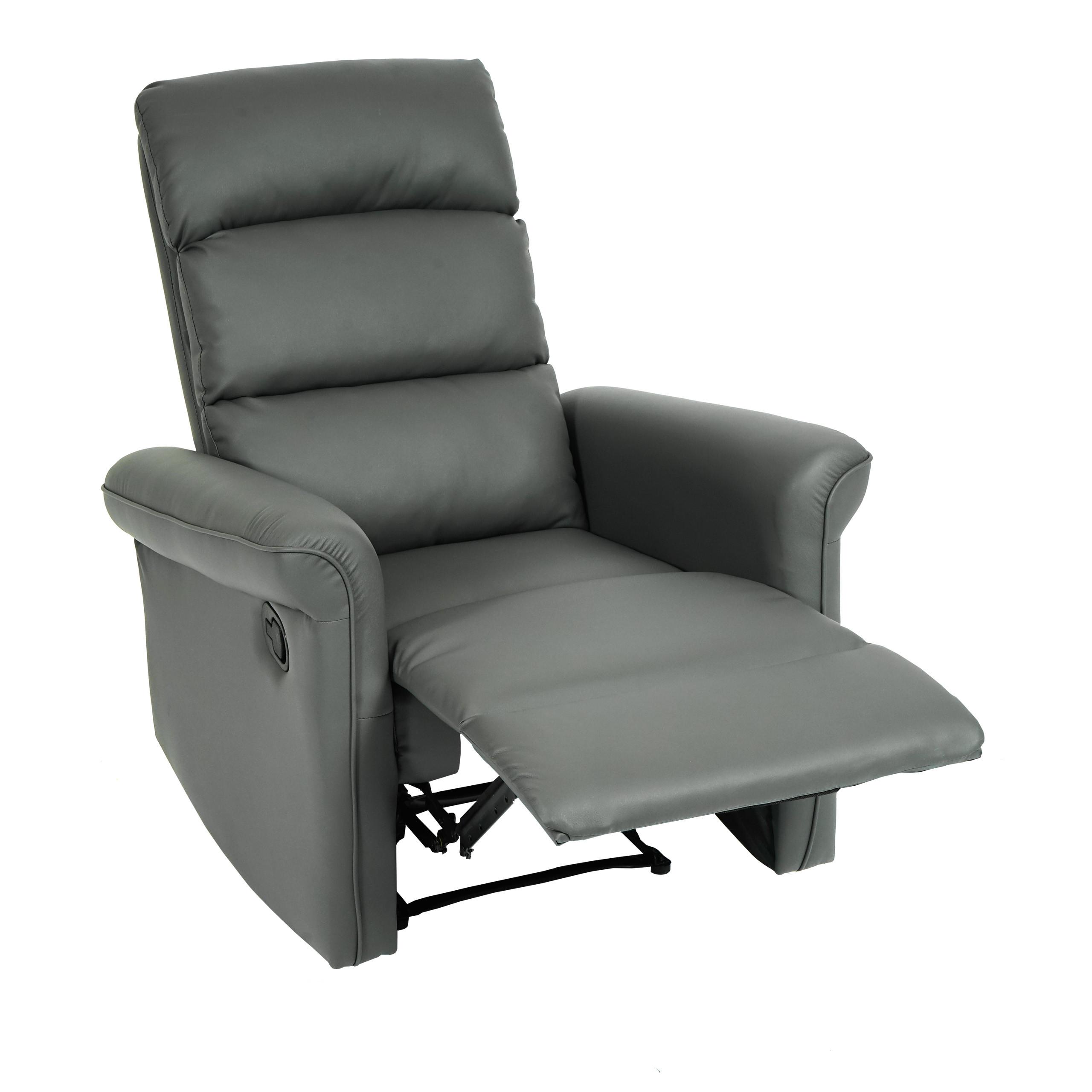 FERNSEHSESSEL Grau - Grau, Textil (84/104/90cm) - MCW
