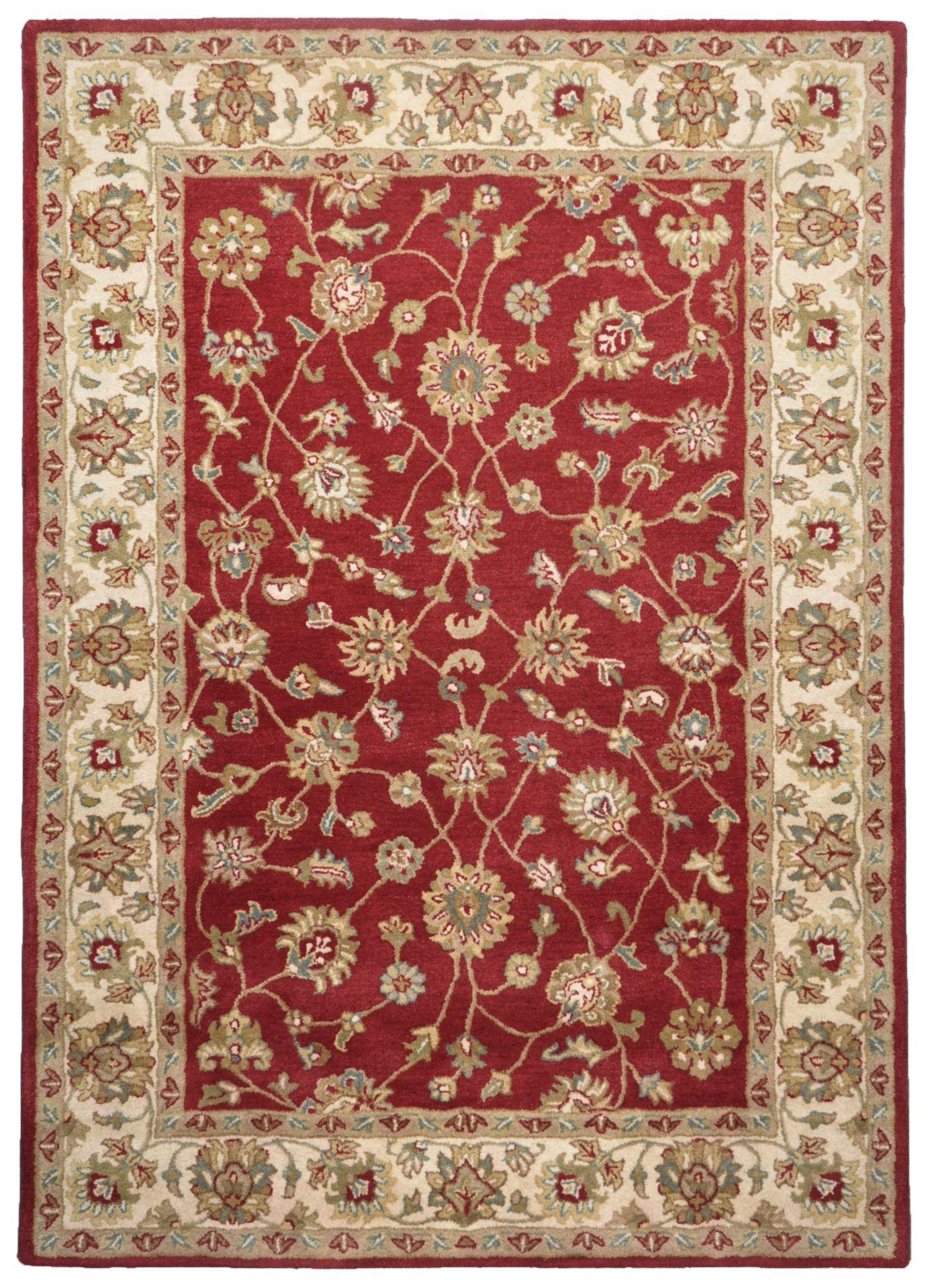 HANDTUFTTEPPICH Royal Ziegler 60x90 cm - Terracotta, Textil (60/90cm) - THEKO