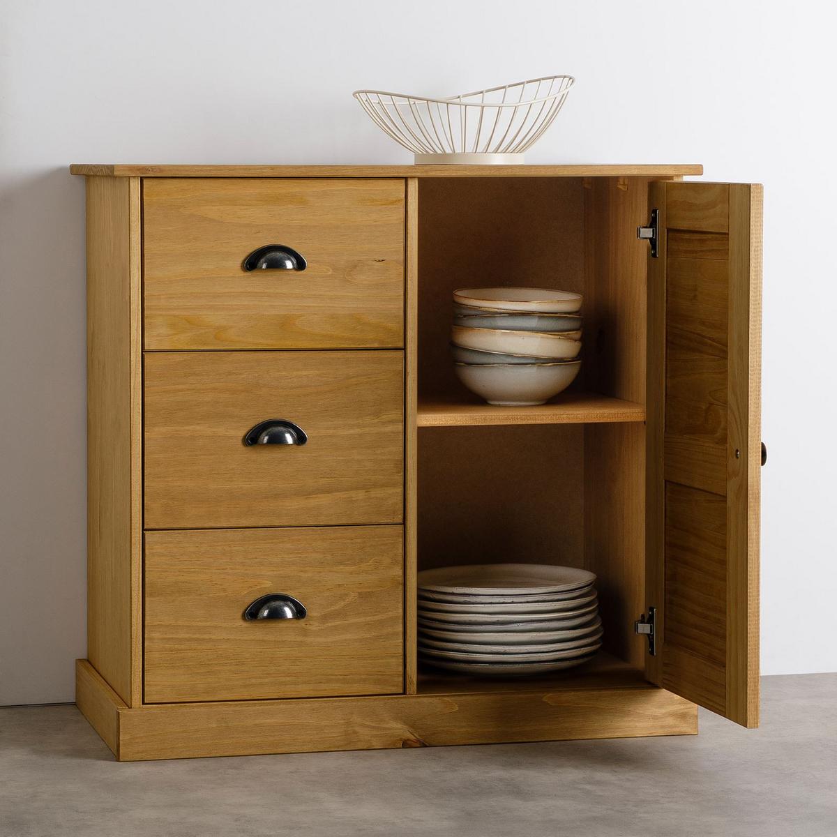 KOMMODE VENETA gebeizt/gewachst - Kieferfarben, Holz (78/75/40cm) - IDIMEX
