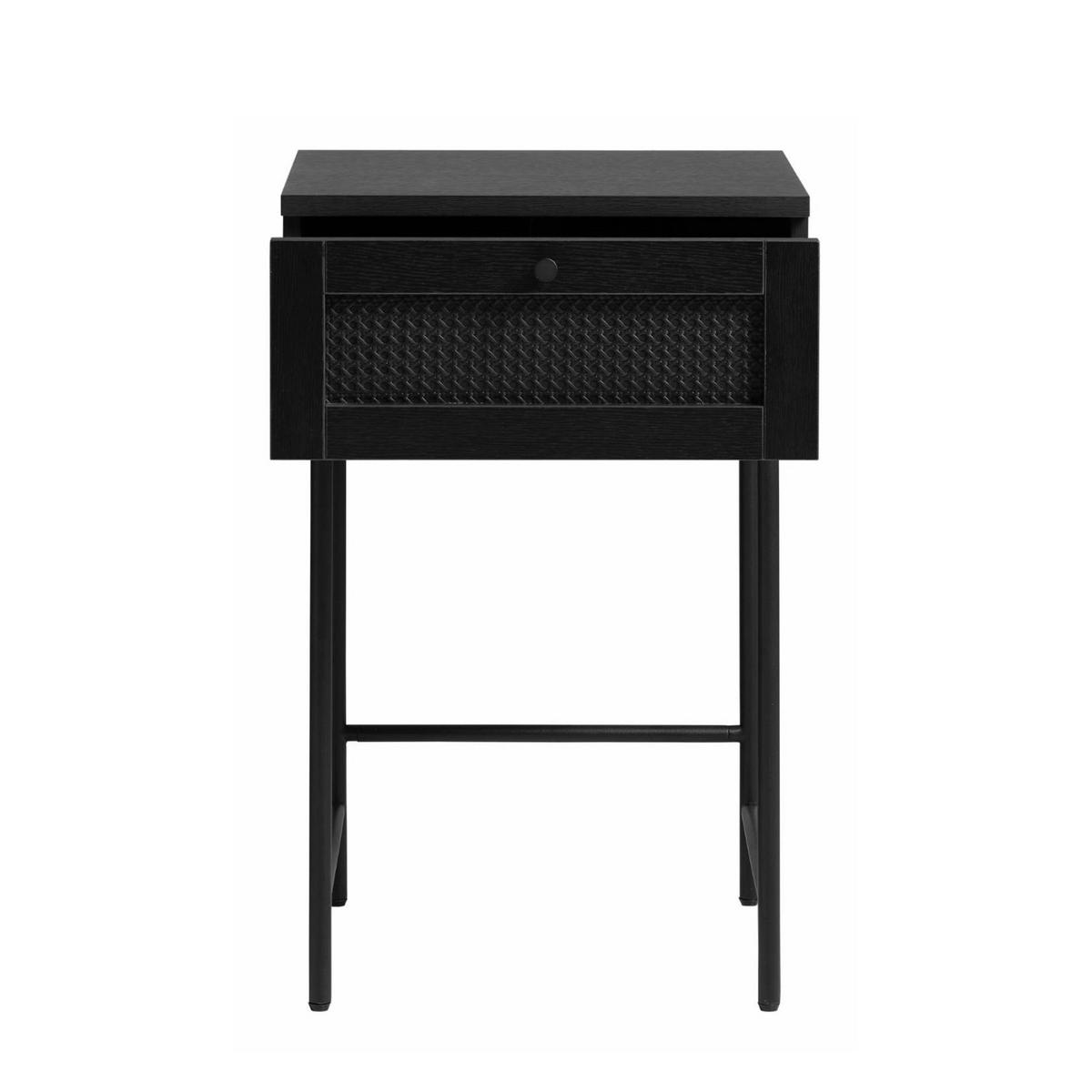 NACHTTISCH Mogest 45 cm - Schwarz, Holzwerkstoff/Kunststoff (45/70/45cm) - Selsey