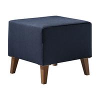 POLSTERHOCKER Oviedo - Blau, Holz/Kunststoff (51/45/51cm) - MIRJAN24