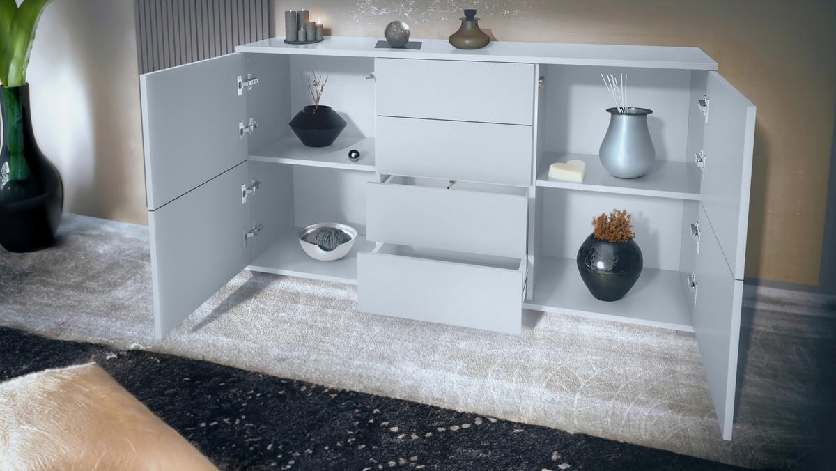 SIDEBOARD Rova Bronze Optik - Bronzefarben, Holzwerkstoff (138.5/75.5/35cm) - Vladon