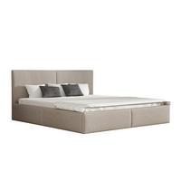 POLSTERBETT Bergen Freya Komplett - Taupe, Holzwerkstoff/Textil (140/200cm) - Fun Möbel