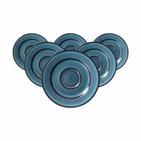 KAFFEEUNTERTASSEN Bali blau ø 15,5 cm 6er Set - Blau, Keramik (15.5cm) - Ritzenhoff Breker
