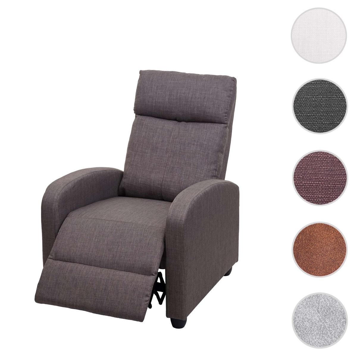 RELAXSESSEL Grau, Braun - Braun/Grau, Textil (67/102/90cm) - MCW