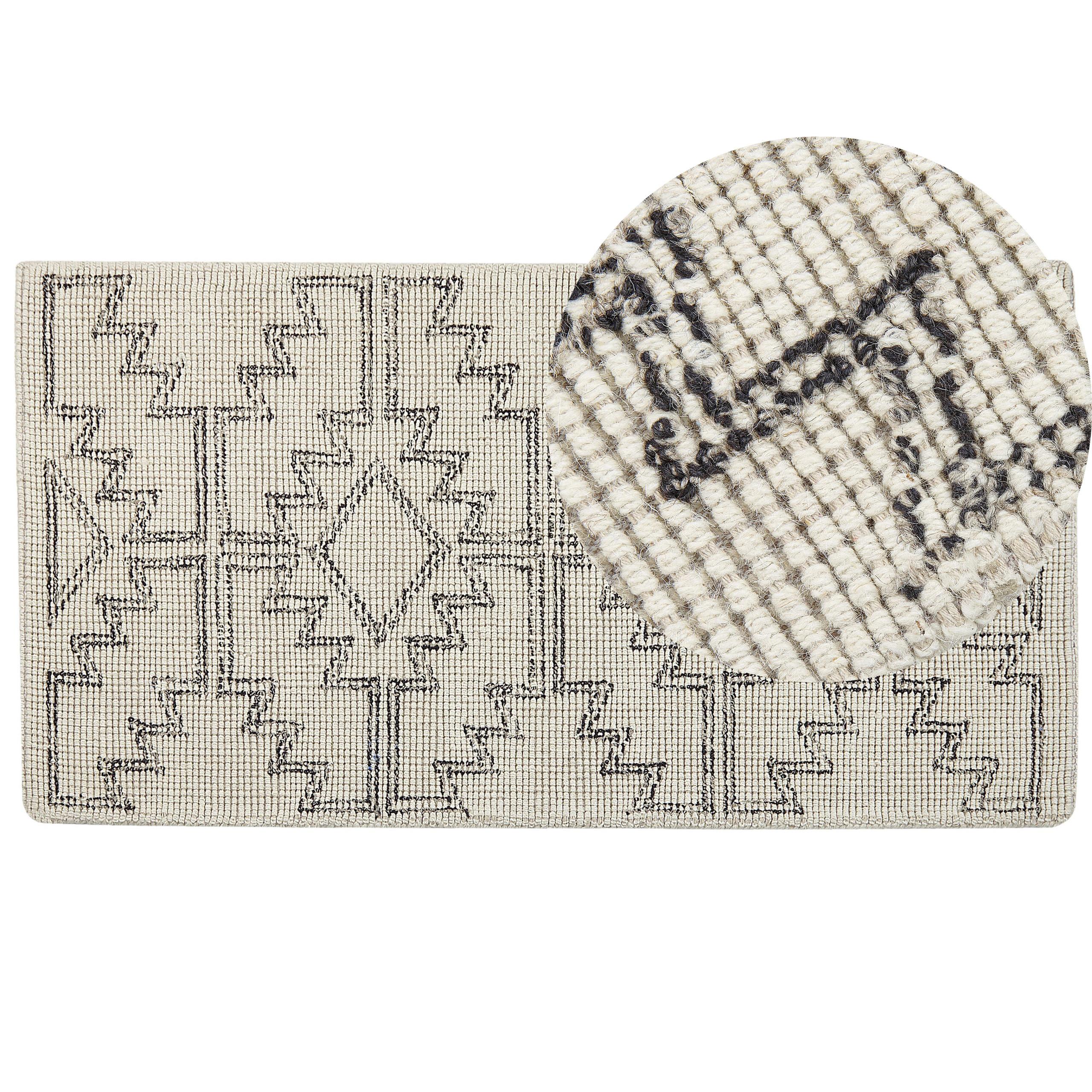 TEPPICH geflochten Urla 150/80 cm - Beige, Textil (80/150cm) - Beliani