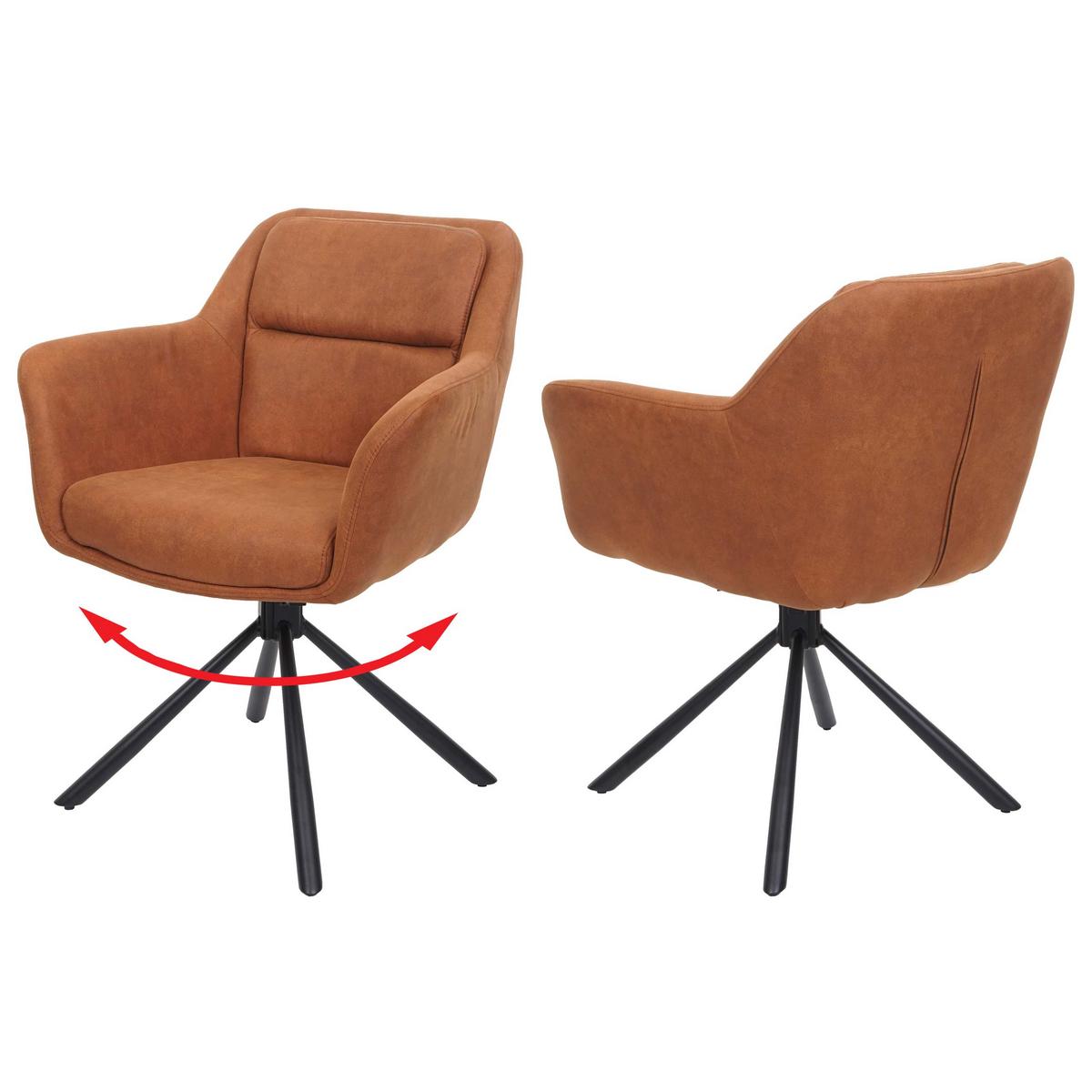 ESSZIMMERSTUHL Bronze - Braun/Bronzefarben, Textil (65/83/57cm) - MCW