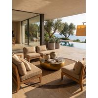TEPPICH Outdoor ARLBERG in Beige, in Jute-Optik, aus Polypropylen, Ø 80 cm - Beige, Textil (80/80cm) - KADIMA DESIGN