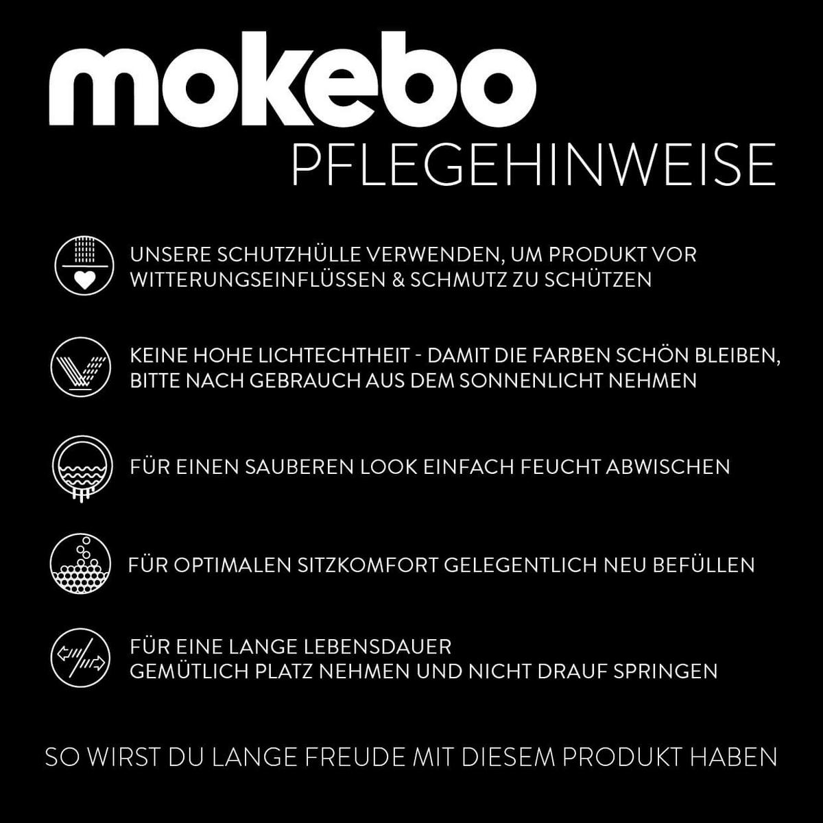 POUF Der Ruhepouf - Anthrazit, Textil (60/40/60cm) - Mokebo