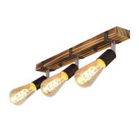 DECKENSTRAHLER Albrun 3-flammig 55/6/3 cm - Braun, Metall (55/6/3cm) - Nettlife