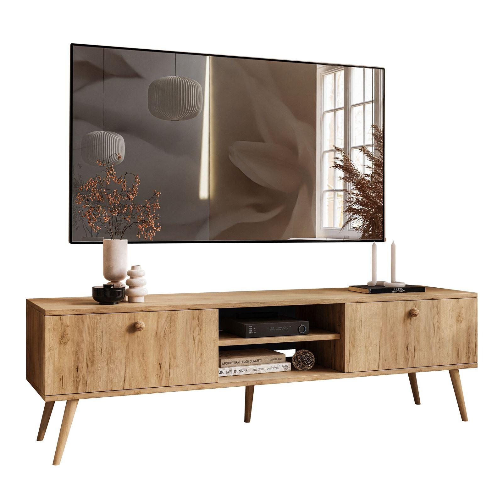 TV-RACK HARMONY 170 cm Craft Gold Eiche - Eichefarben, Holzwerkstoff (170/50/41cm) - Lookway