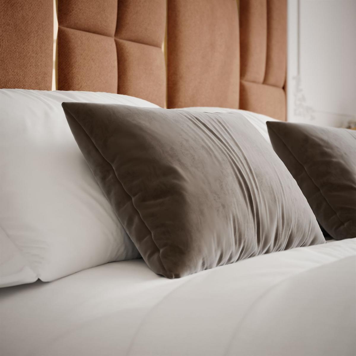 POLSTERBETT BRIGITTE GOLD mit Bettkasten 160x200 cm Element 09 - Orange, Textil (160/200cm) - Lookway