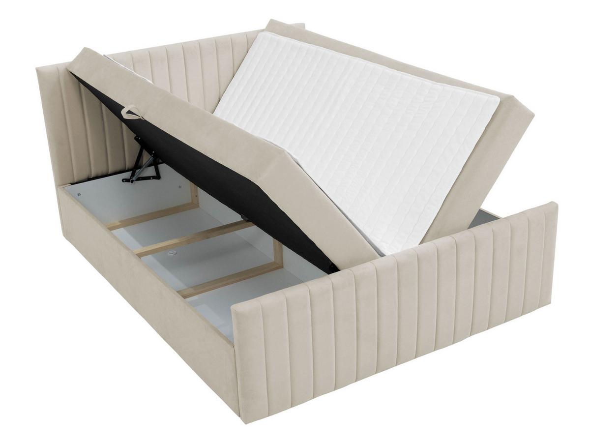 BOXBETT Tirulo Fix - H3 - Dunkelgrau/Schwarz, Holzwerkstoff/Kunststoff (160/200cm) - MIRJAN24