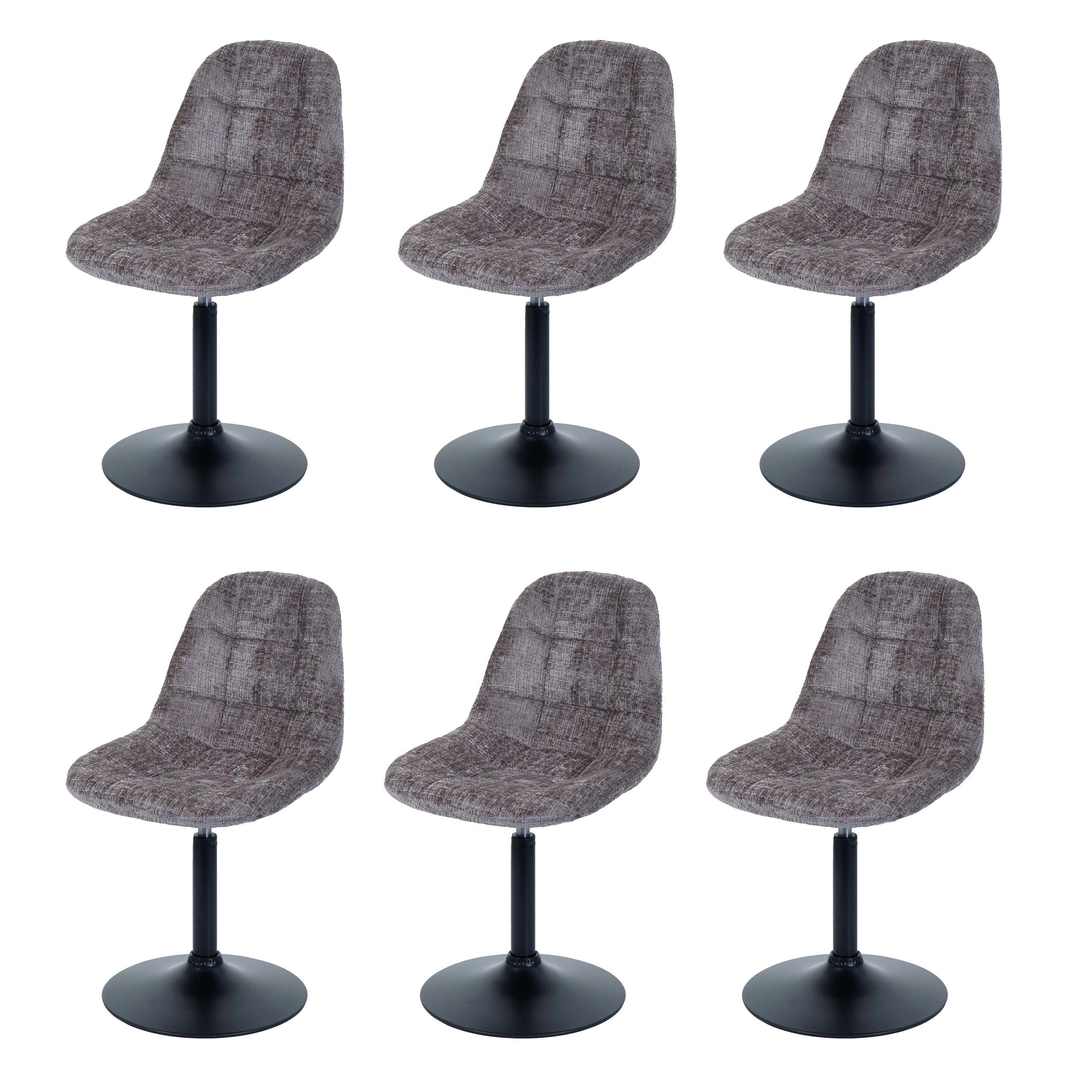 ESSZIMMERSTUHL Braun 6er-Set - Braun, Textil (47/83/43cm) - MCW