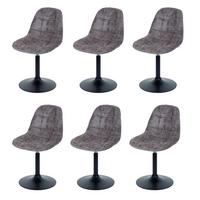 ESSZIMMERSTUHL Braun 6er-Set - Braun, Textil (47/83/43cm) - MCW